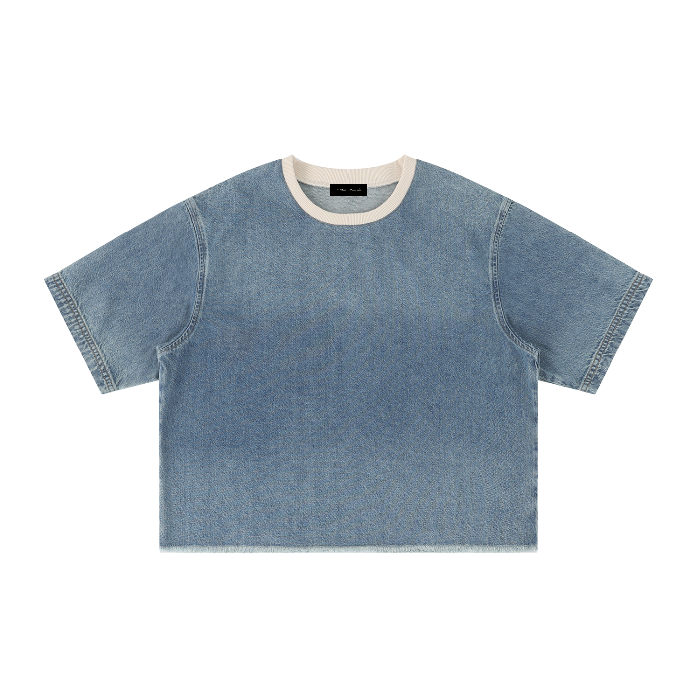 Wash Raw Hem Boxy Tee