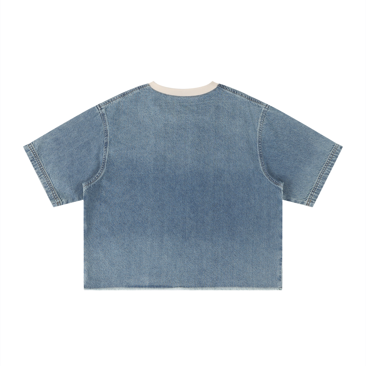 Wash Raw Hem Boxy Tee