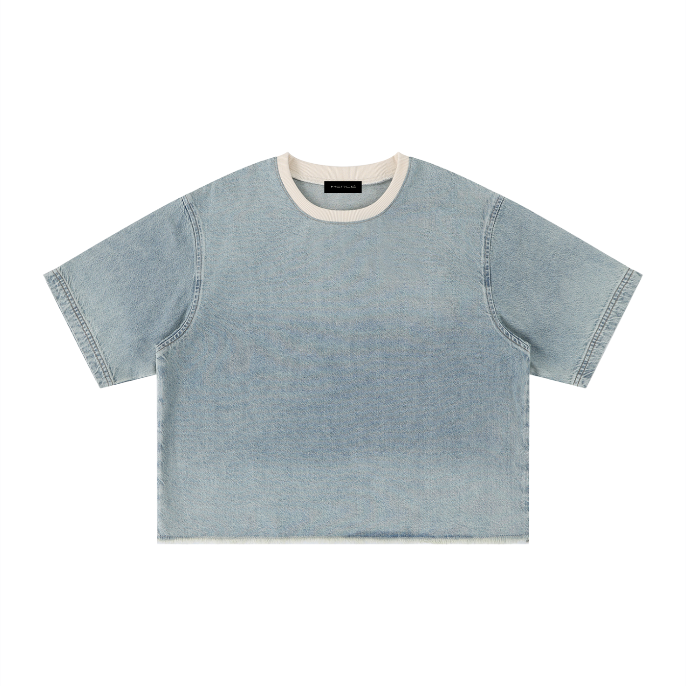 Wash Raw Hem Boxy Tee