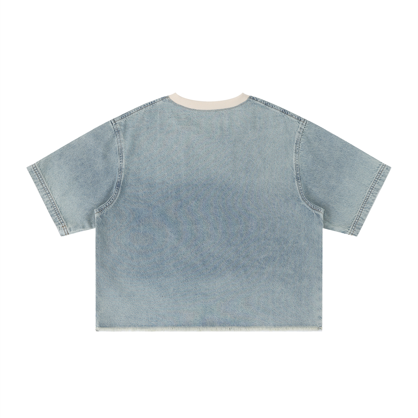 Wash Raw Hem Boxy Tee