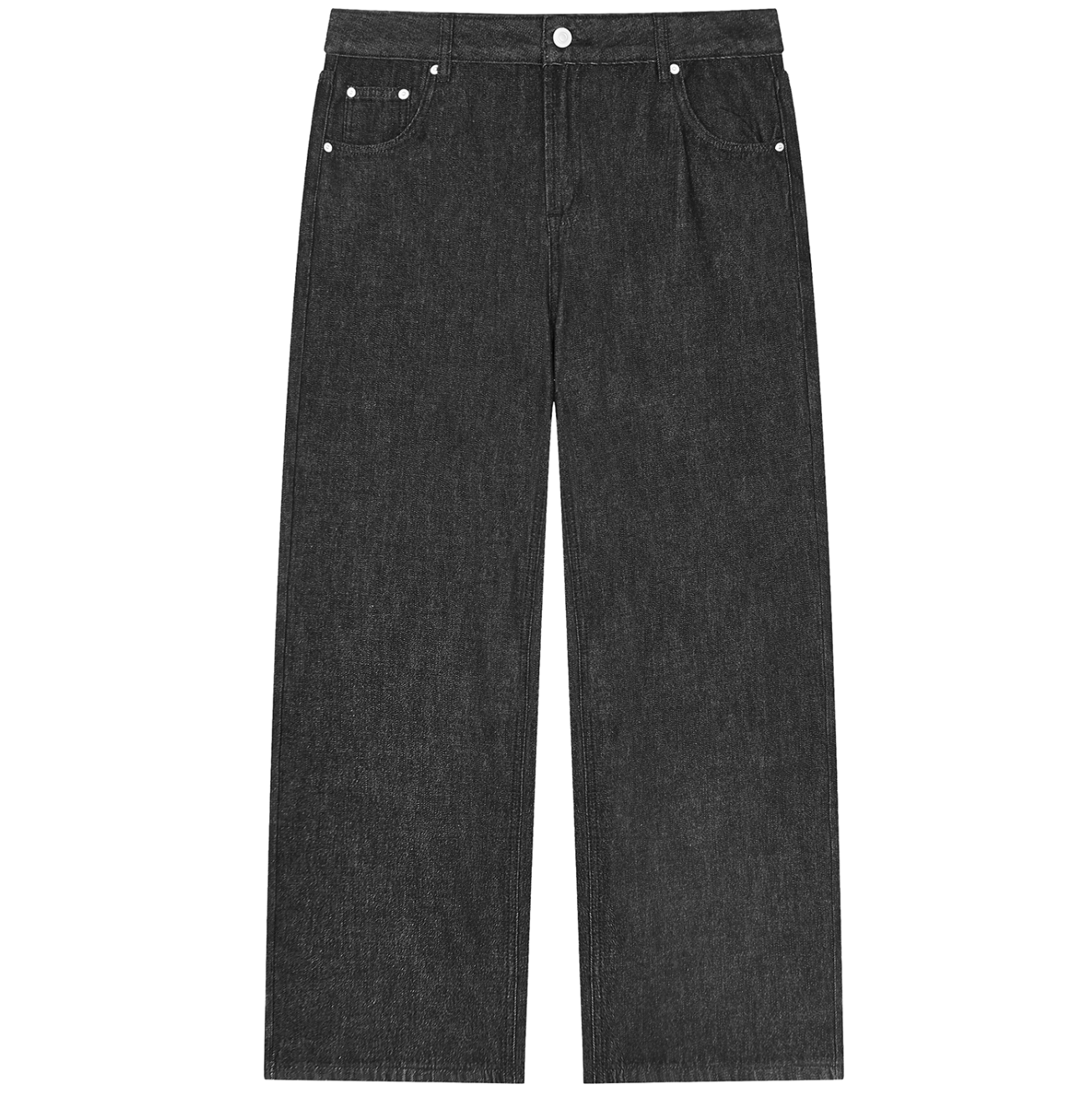 Vintage Wash Straight Leg Jeans