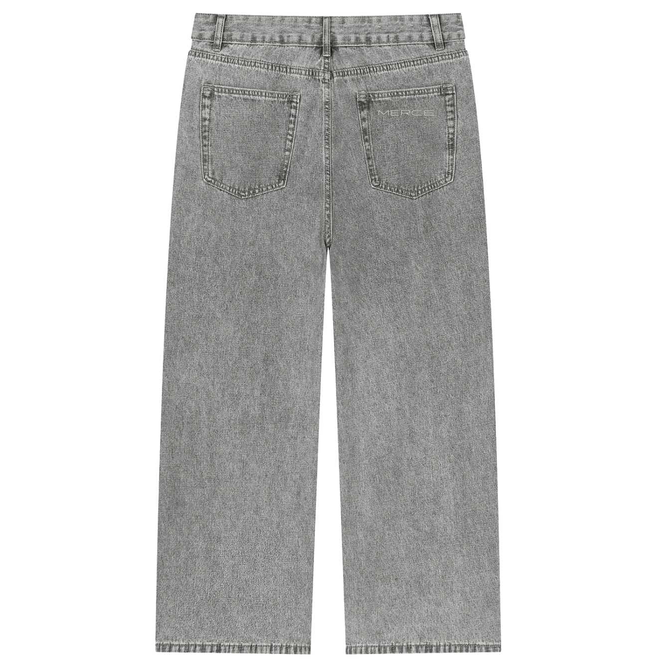 Vintage Wash Straight Leg Jeans