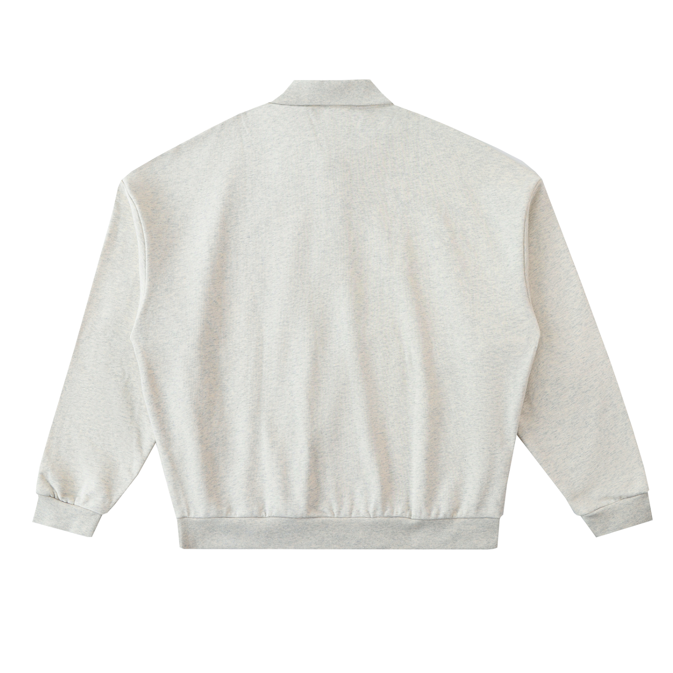 Light gray bomber jacket on a white background