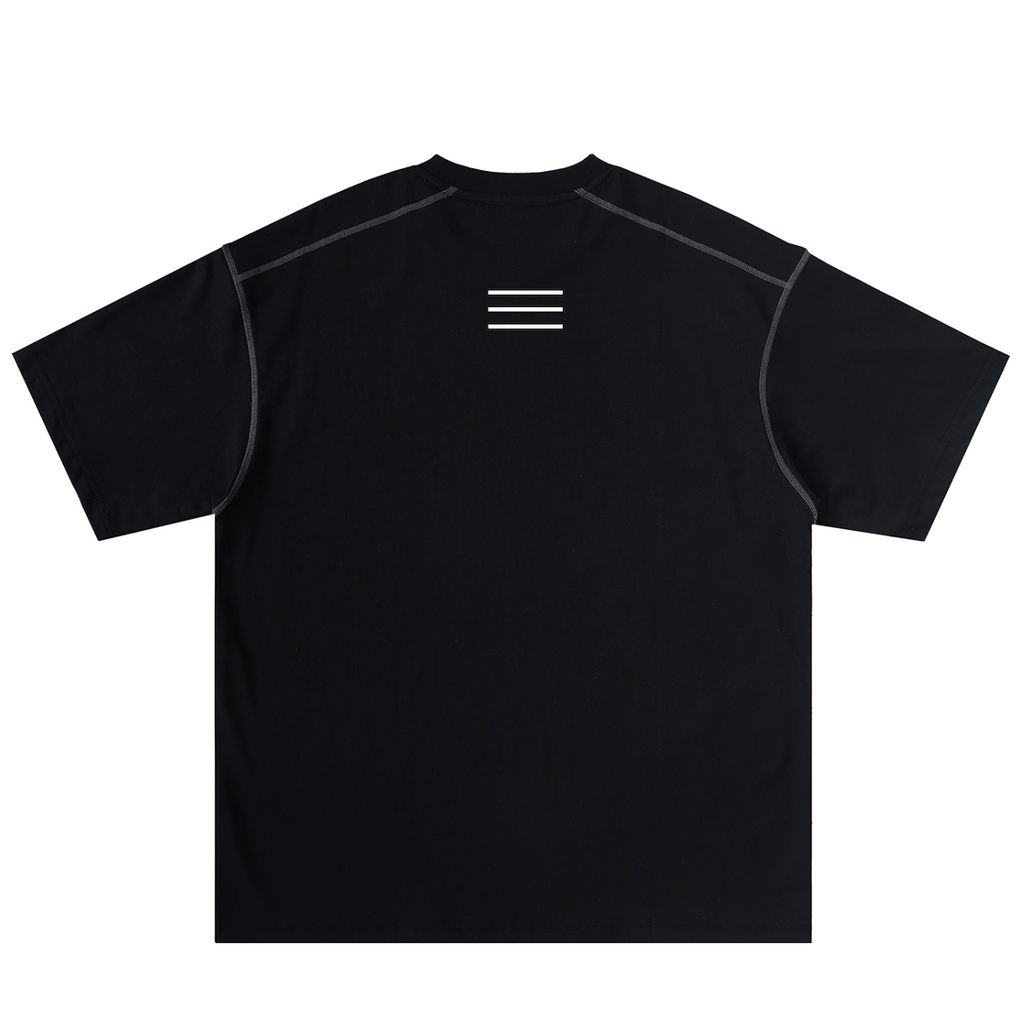 MERCE Atelier Stitch Tee in oversized cotton with contrast stitching