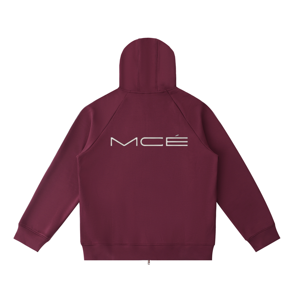 MERCÉ Heavyline Zip Hoodie in heavyweight cotton with premium silver zipper