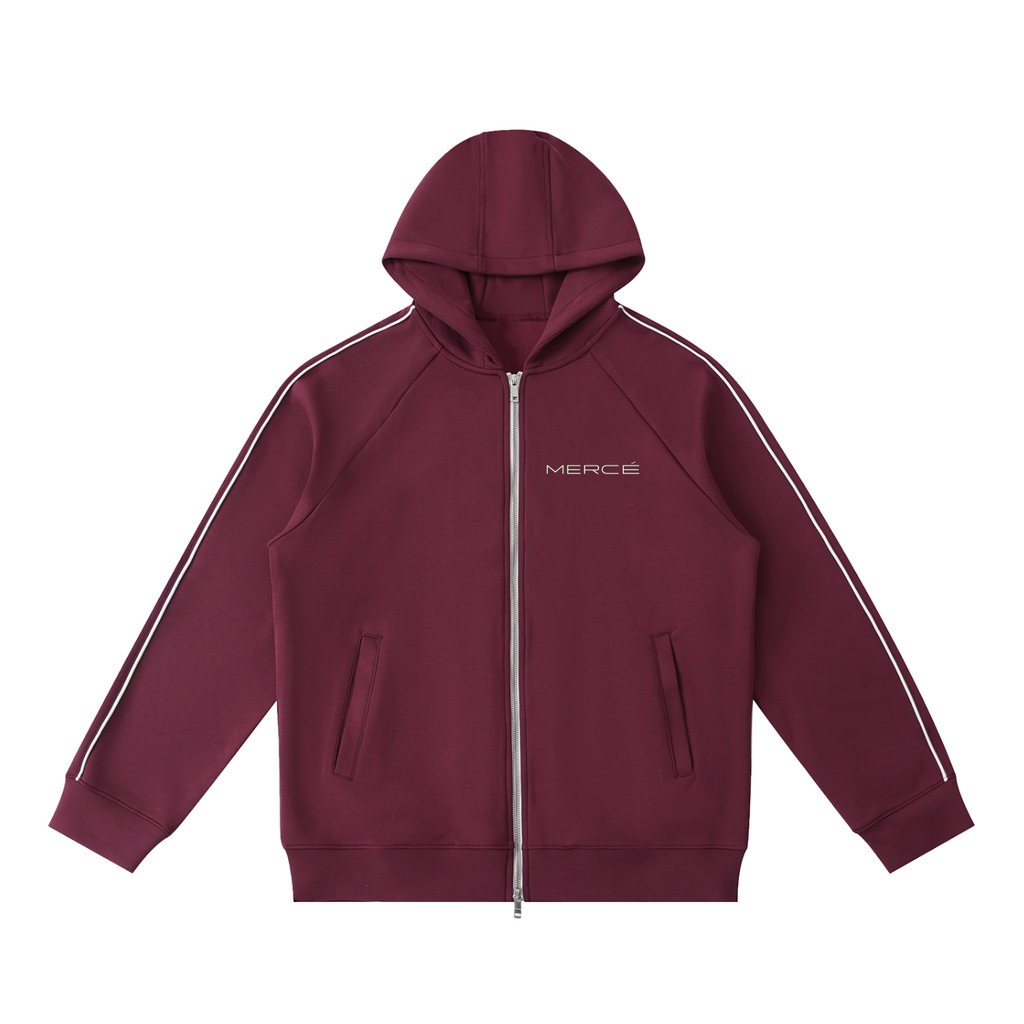 MERCÉ Heavyline Zip Hoodie in heavyweight cotton with premium zipper