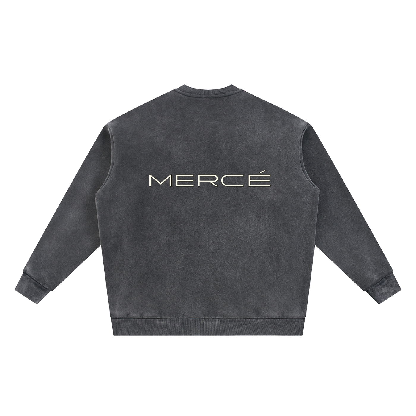 MERCÉ Vintage Fleece Varsity jacket in washed fleece with luxury silhouette