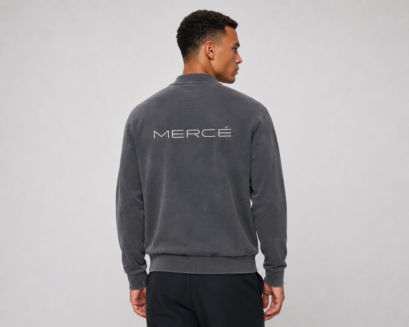 MERCÉ varsity jacket styled IN STUDIO