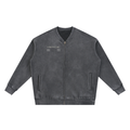 MERCÉ Vintage Fleece Varsity jacket in washed fleece with luxury silhouette